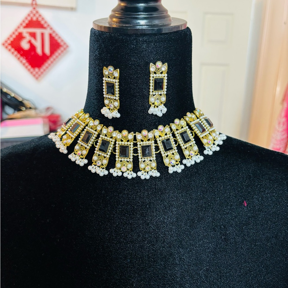 2Pc/set Faux Pearl Decor Jewelry Set